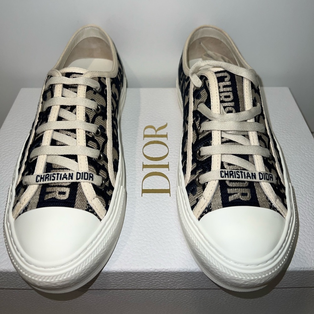 Dior blue print sneakers